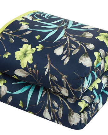 Barbara 6-Piece Comforter Set, Navy, Floral