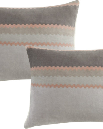 Briar 3 Piece Sherpa Comforter Set, Grey, Striped