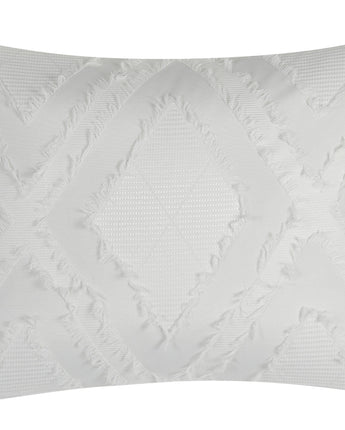 Cearo Clipped 7-Piece Comforter Set, White