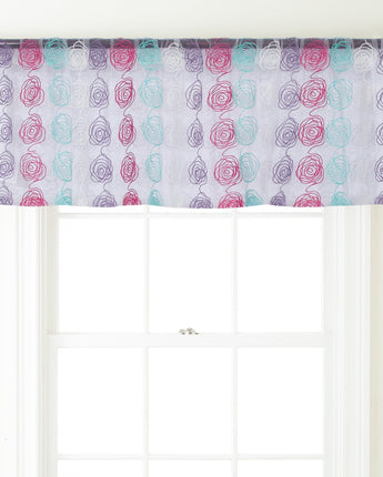 Cleo Circle Drawing Rod Pocket Top Curtain Valance