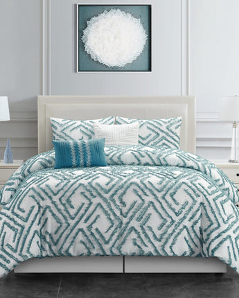 Damita Clipped 6-Piece Comforter Set