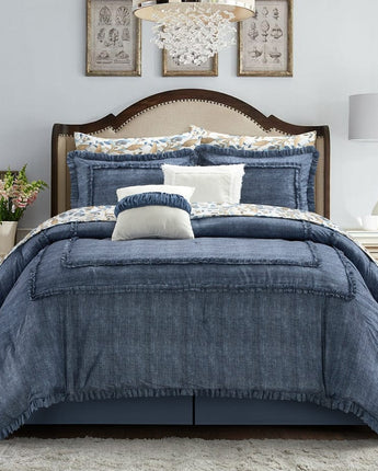 Francis 10 Piece Denim Bed-In-A-Bag