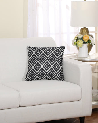 Ikat Diamond Decorative Throw Pillow, 16" x 16", 2 Pack