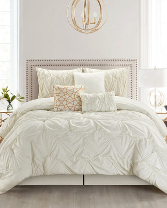 Istana Pintuck 7 Piece Comforter Set
