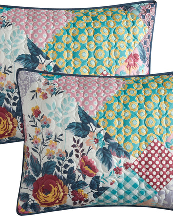 Libby 3 Piece Quilt Set, Multi-Color, Floral