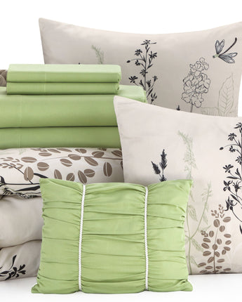 Lioyd 10 Piece Botanical Bed-In-A-Bag