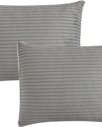 Milonega 3 Piece Sherpa Comforter Set, Grey