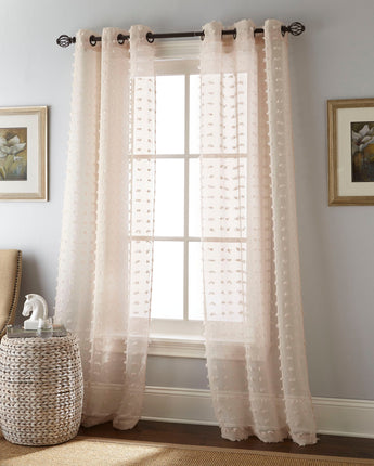 Payton Grommet Sheer Curtain Panel Pair