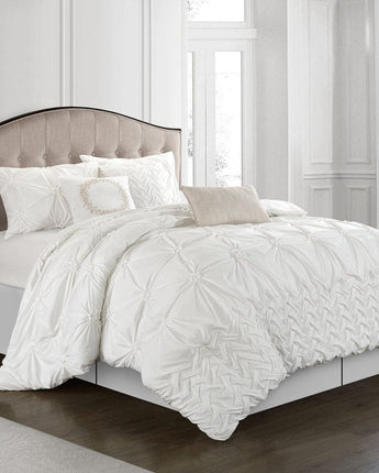 Piercen Pinch Pleat 7-Piece Comforter Set