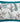 Polina 7 Piece Comforter Set, White/Aqua, Leaves
