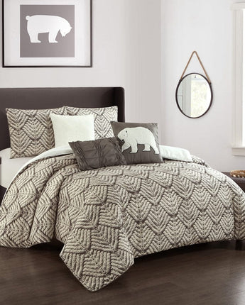 Rock Hill 6-Piece Comforter Set, Taupe