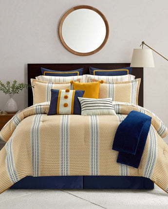Sariyah Striped 14 Piece Bed-In-A-Bag